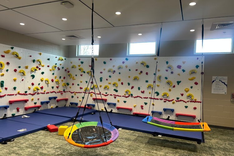 The new wing provides new learning resources.