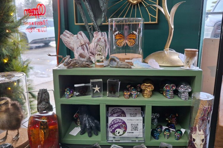 Internally Comatose inside Sanford Antique Mall offers unique gifts for those with an eclectic taste.