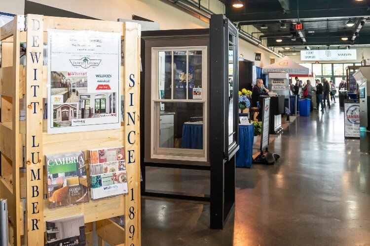 The main concourse area transforms to vendor row, featuring local and regional builders and services. 