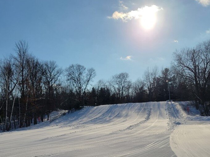 Sledding Hill at Midland's City Forest