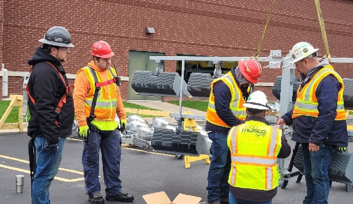 Justin Mowery, Blasy; Harold Brandt & James Mitchell, Bierlien, Mike Ireland, Musco Lighting, Jason Spindler, Bierlein