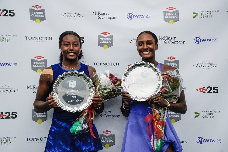 Alycia Parks & Asia Muhammad were the 2022 Dow Tennis Classic Doubles Champions.