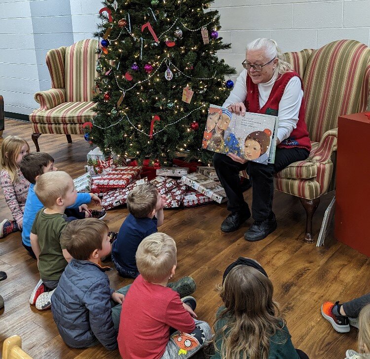 Cathy Devendorf at the North Midland Family Center Christmas party