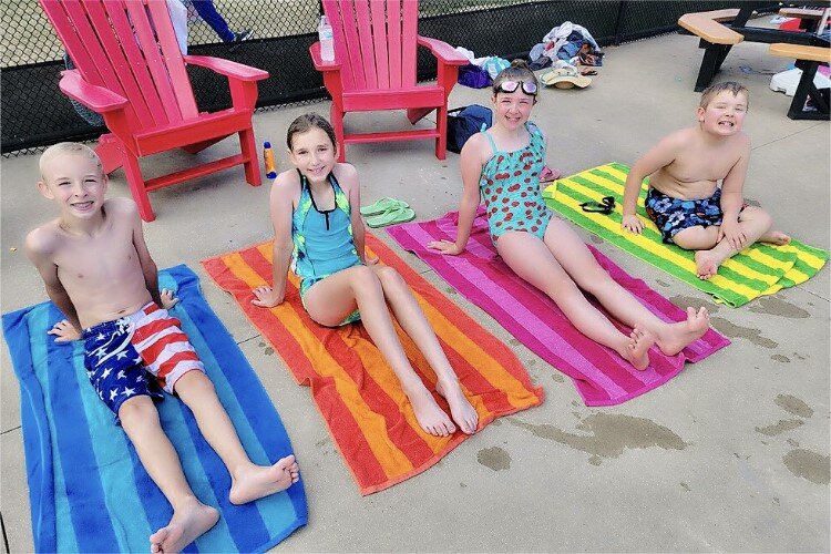 Break time at Plymouth Pool