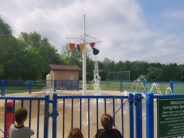 City of Midland Spray Park at Longview in Midland's southeast corner