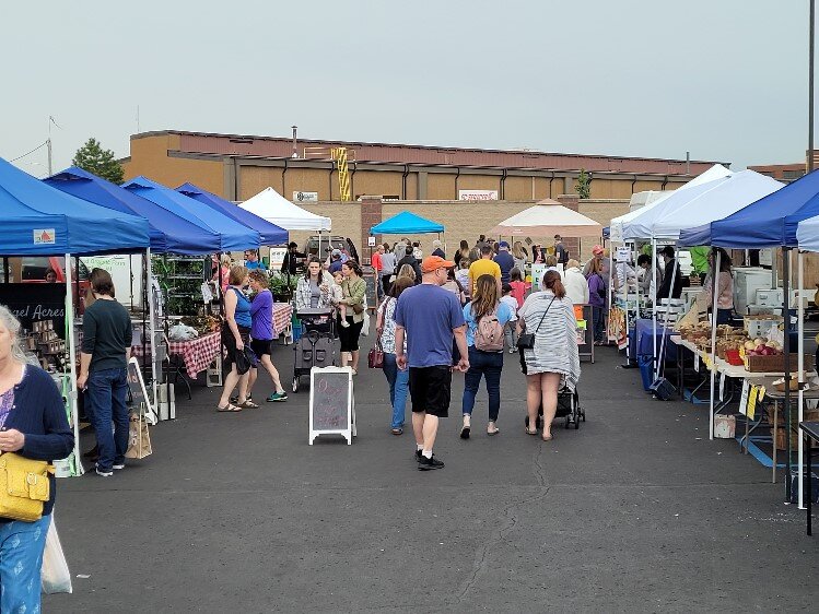 The market is located in the Dow Diamond East parking lot.