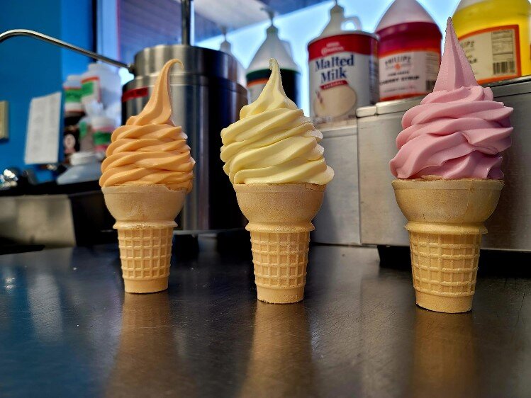 "On a daily rotation we have three different flavors of Dole Whip, a fruity soft-serve."