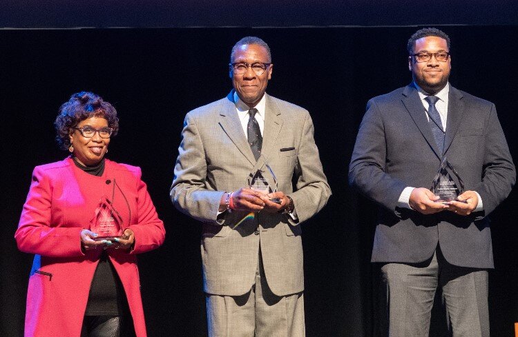 2023 MLK Jr. Drum Major Award recipients: Angelia Williams, Smallwood Holoman, Jr., & Pastor Phillip Johnson