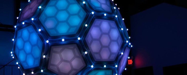 New Year's Eve ball drop at midnight