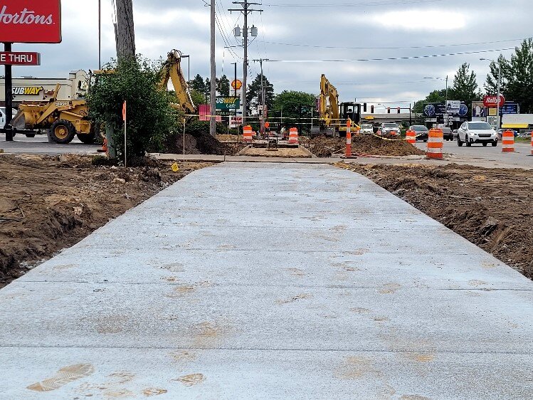New, eight-foot wide sidewalks will be featured in Center City.