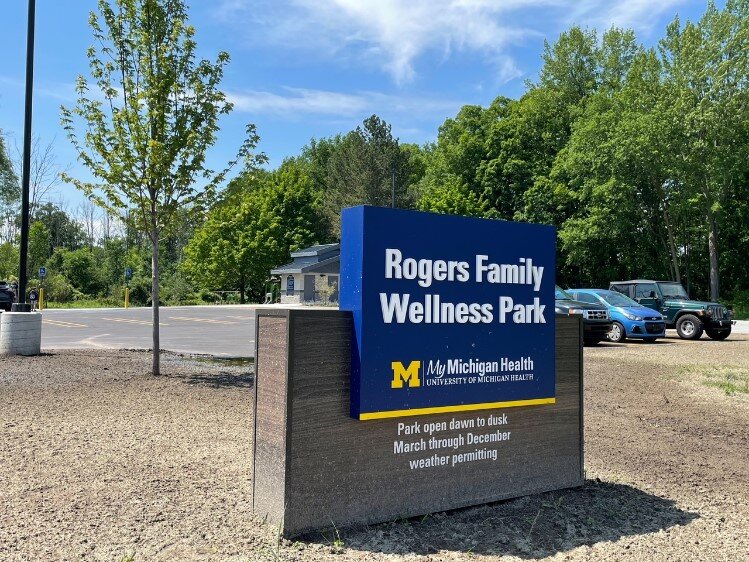 The park is located at 3611 N. Saginaw Road in Midland.