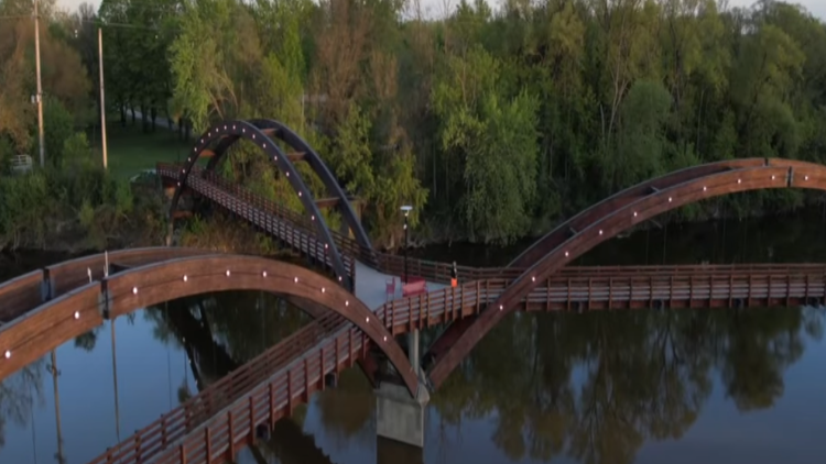 Image of the Tridge captured in Peter Owen's video.