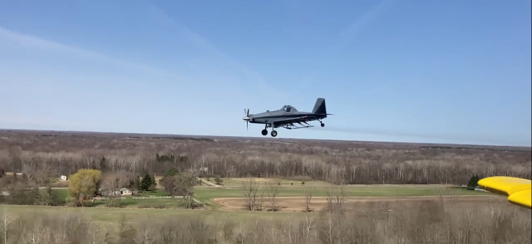 Midland Co. Mosquito Control's aerial spraying program covers 60,000 acres.