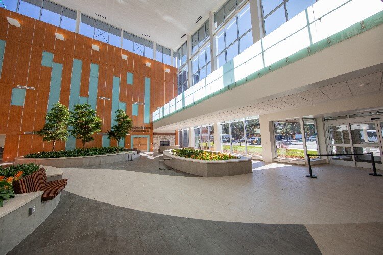 View of the lobby of the MyMichigan Heart and Vascular Center