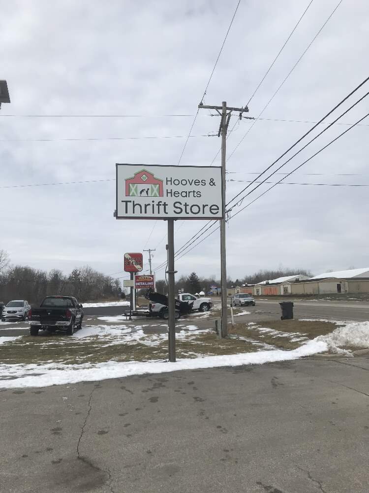 Hooves & Hearts is located on Isabella Street (M-20), 3 miles west of downtown Midland.