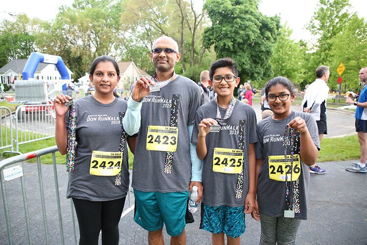 The morning’s events include a half marathon, a 10k run, 5k run, 5k walk, 1-mile run (ages 5-14) and a tot trot (ages 3-5).