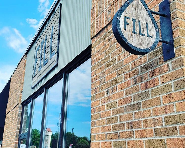 FILL is located at 1908 S. Saginaw Road, next to The Gourmet Cupcake Shoppe. They're open nearly every day.
