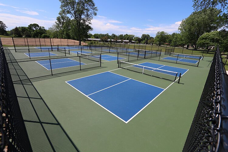 New pickleball courts are open for play, next to the Midland Community Center.