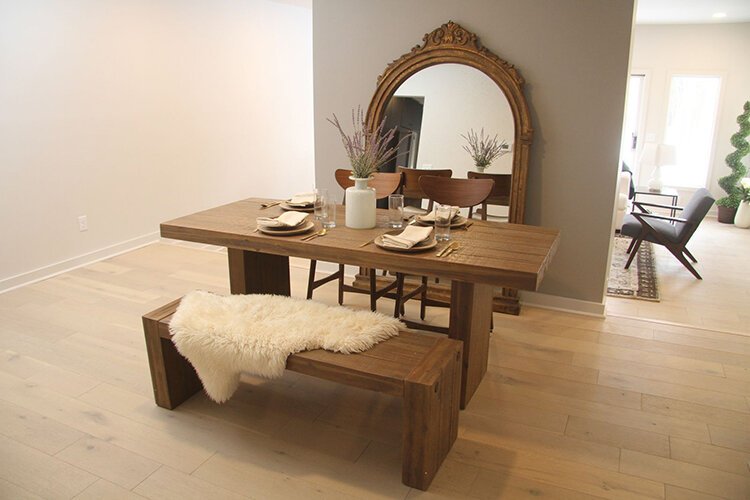 The hardwood floors throughout add to the appeal.