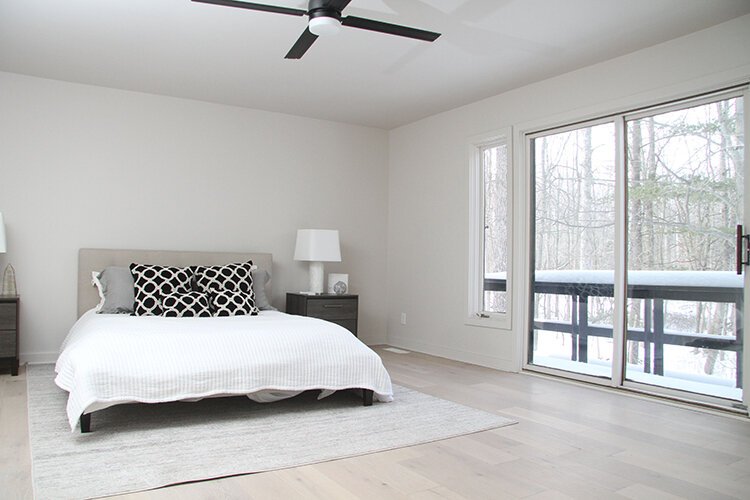 Large windows allow for plenty of light.