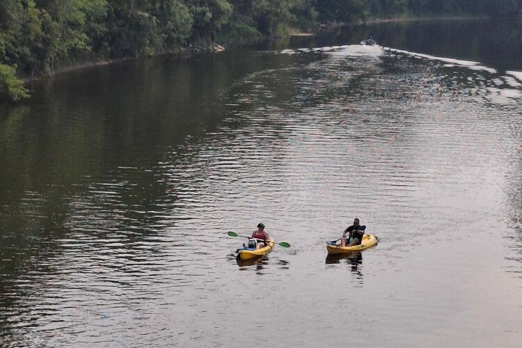 The calm, warm weather was a perfect opportunity to enjoy the water.