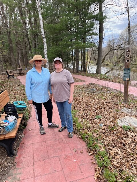 Deb Temperly (l) and Susan Erhardt (r) of Wild Ones Mid-Mitten chapter