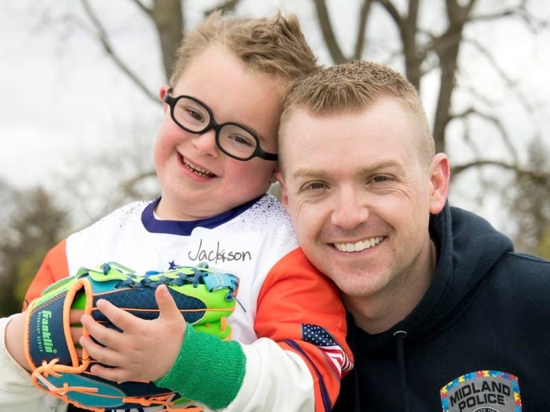 Miracle League Athlete with Buddy