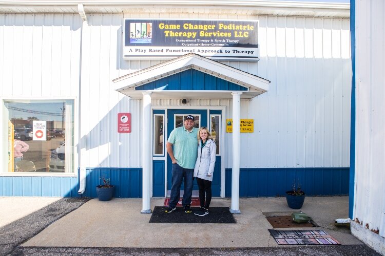 Scott and Kellie Staszak own Game Changer Pediatric Therapy Services. The couple worked with Tristan Dean to help him graduate from therapy recipient to an employee.