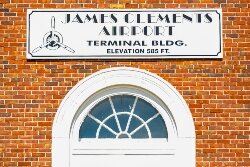 Local architect Joseph C. Goddeyne designed the airport’s brick Administration Building.