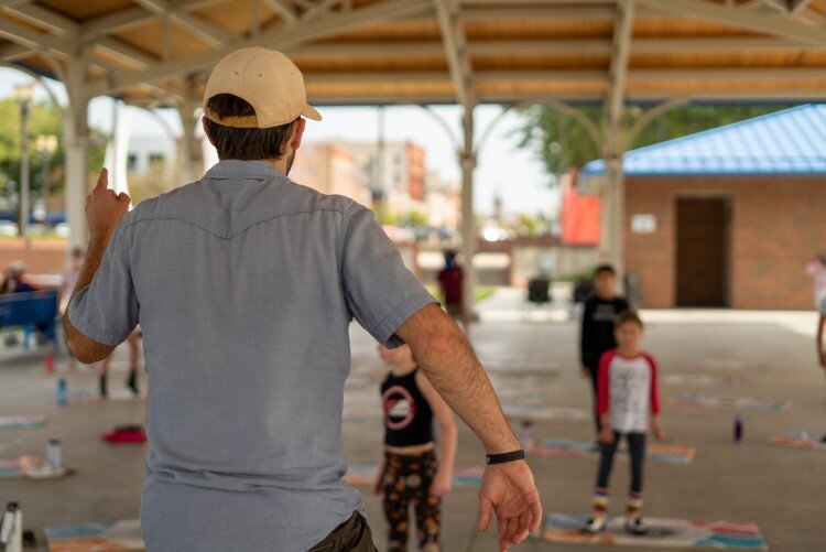 Dancers ranged from kids in sneakers to grandparents wearing tap shoes borrowed from their grandchildren.