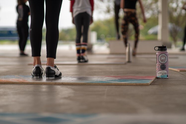 VanDenBoom gave a brief overview of the history of tap dancing, encouraging people to appreciate the roots of the art form.