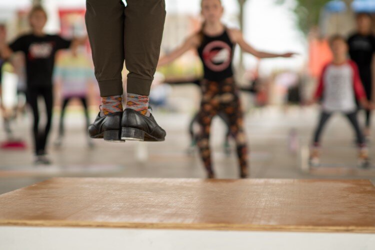 While the main purpose of the Downtown Shuffle Around was to raise money for the scholarship, VanDenBoom also wanted to create a joyful moment for people in the midst of the COVID-19 pandemic.