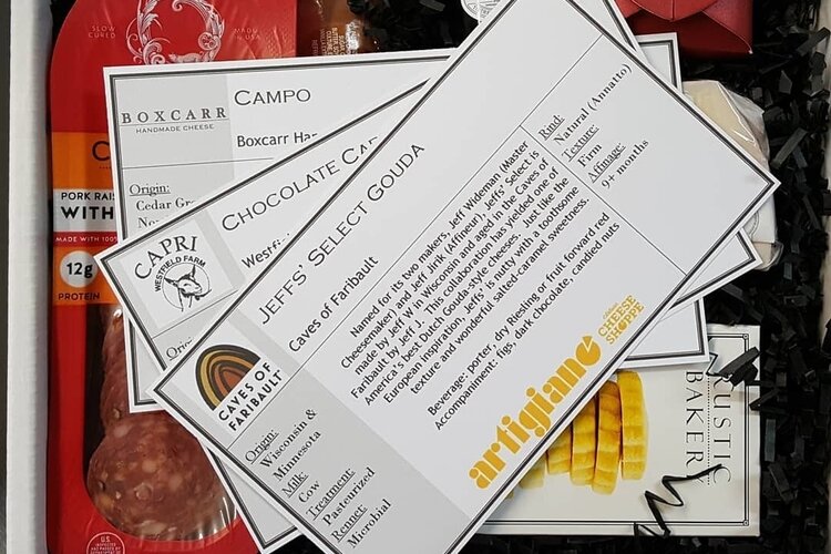 At Artigiano's Artisan Cheese Shoppe, you can buy products off the shelves or subscribe to a monthly box service.