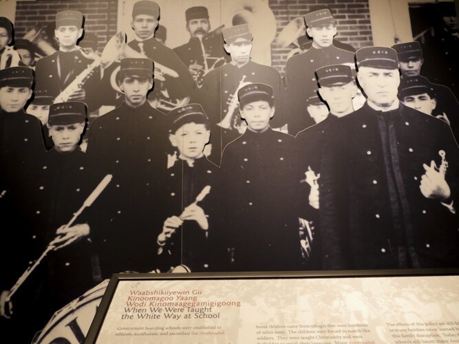 A display in the Ziibiwing Center