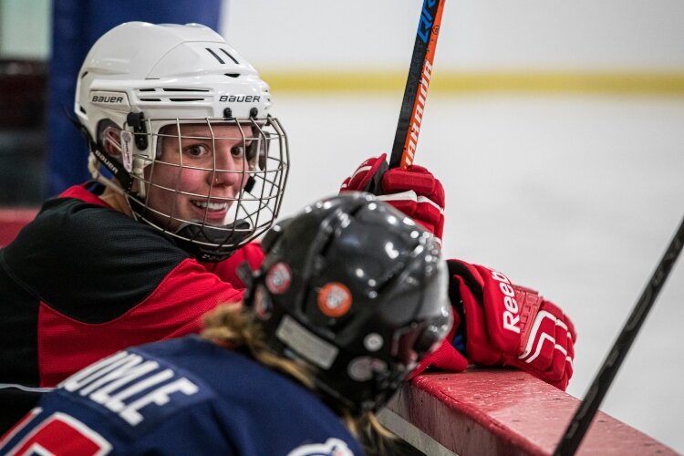 The Bay City women’s league is registered with USA hockey, which serves, in part, as an insurance policy, and also has referees. 