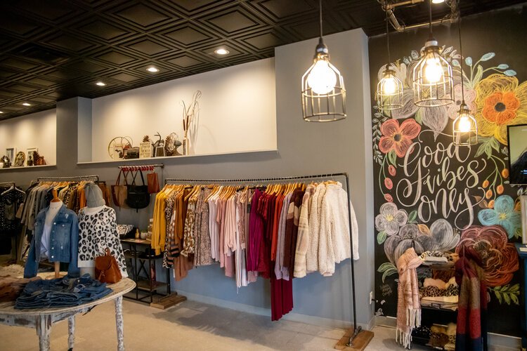 Ferne Boutique offers contemporary clothing.