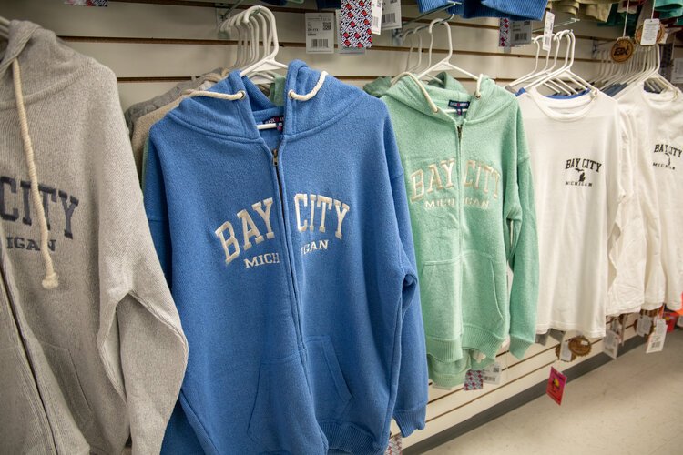 Pop into Baysics Variety Store for a souvenir sweatshirt.