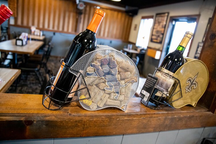 The family-friendly menu at CJ’s features award-winning burgers as well as a selection of beer, wine, and cocktails.