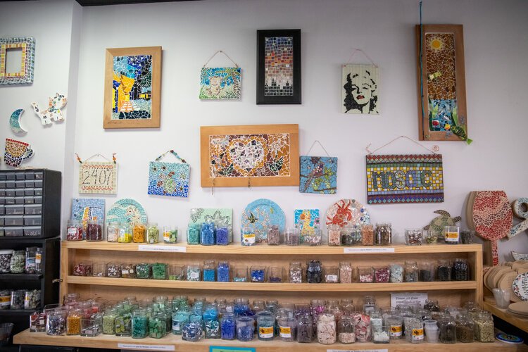 Staff at Painterly Pottery can help you choose a project and offer hints for success.