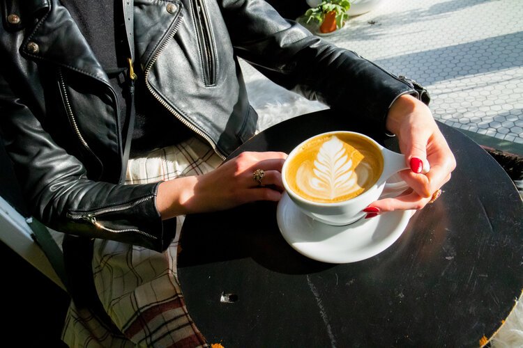 Steamy, warm beverages from a coffee house give the family a chance to re-charge for more fun.