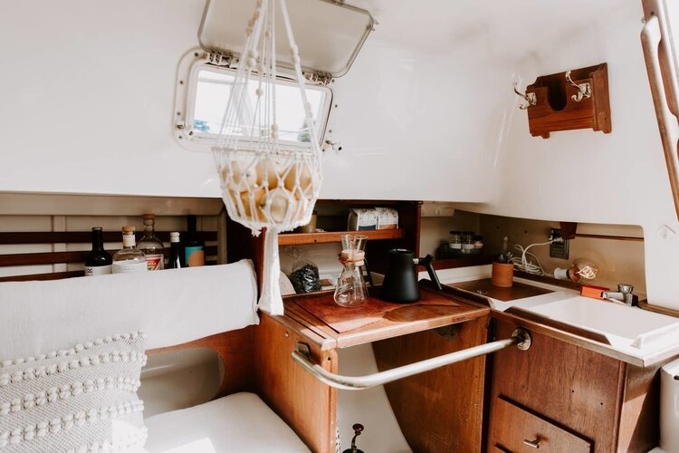 After seeing success with her loft space, Edmonds transformed a sailboat into a waterfront Airbnb.