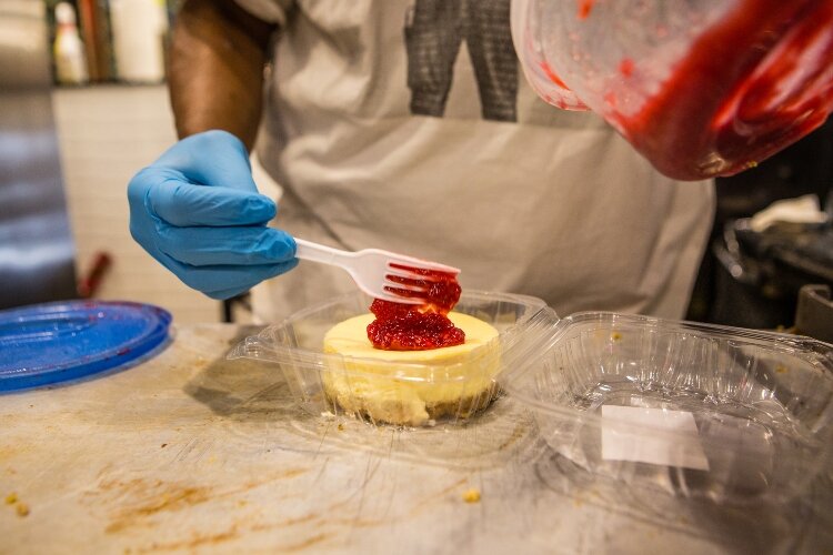 Douglass made his first cheesecake in hopes of impressing a woman.