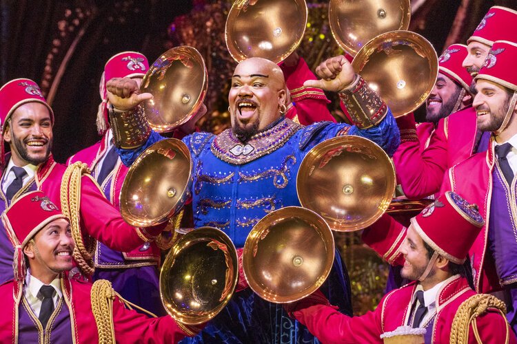 Korie Lee Blossey, who plays Genie in the traveling production of the hit Broadway musical Aladdin, is thrilled to perform before family and friends again this December when he takes the stage in East Lansing.