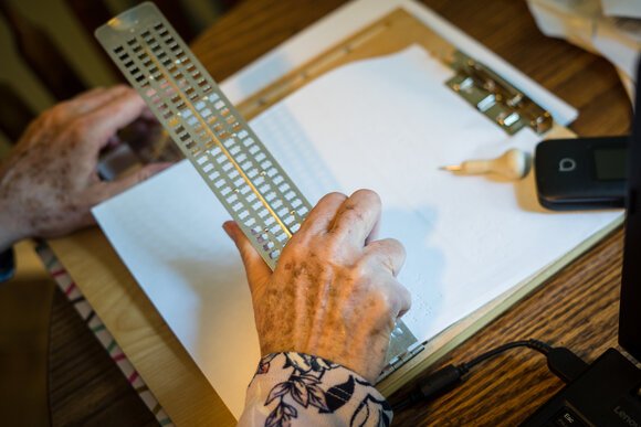 Most adaptive devices for people with visual impairments are available only through the mail.