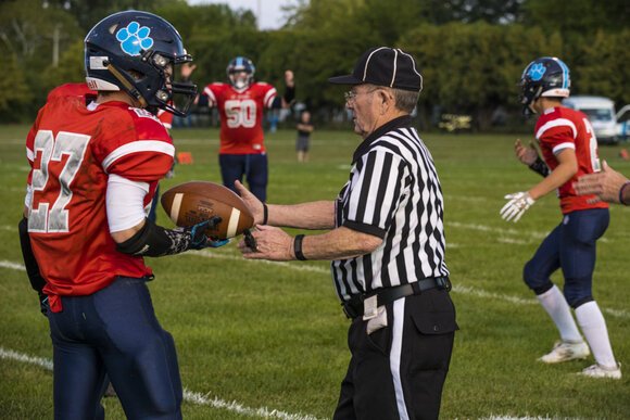 Don Rose recently worked as a referee for a Bay City All Saints High School football game.