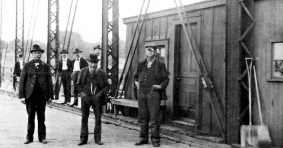 The Third Street Bridge was built near downtown in 1893.