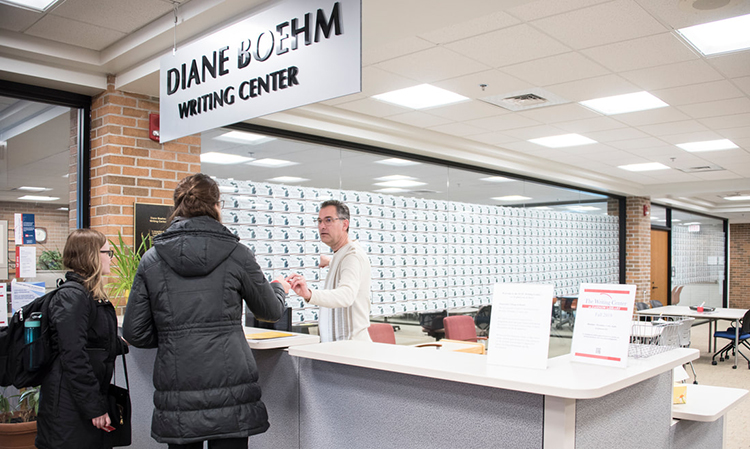 The Center provides support through workshops, tutoring, and events