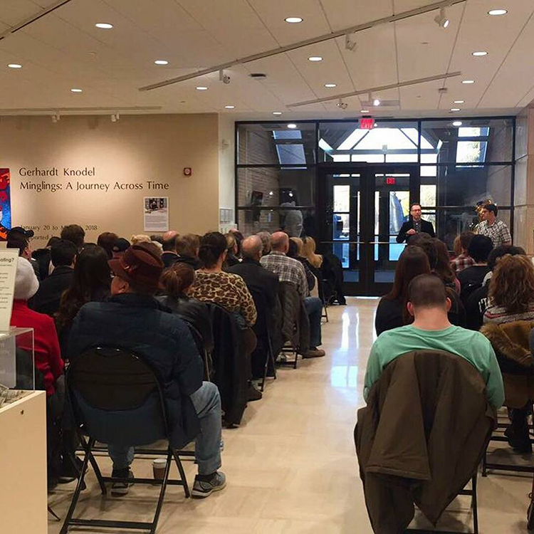 A Center-sponsored poetry slam event