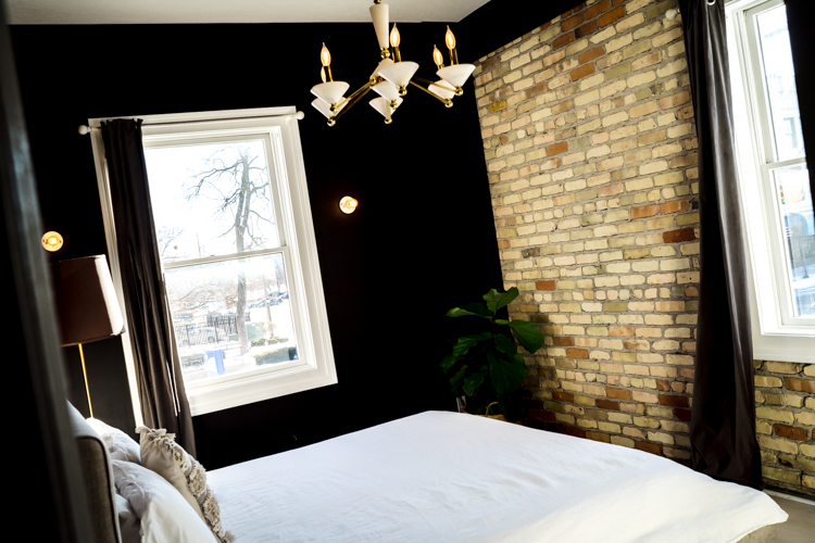 The loft has two bedrooms, one bathroom, a deck, and is located in downtown Bay City.