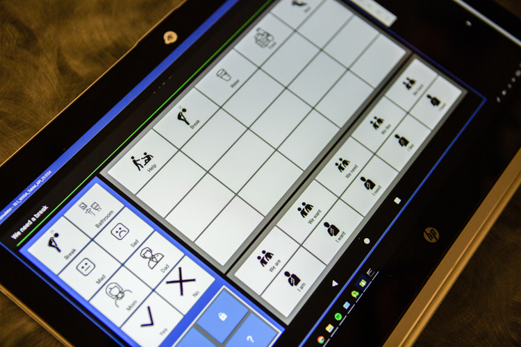 The app features a clean, simple design, making it easier for students to use